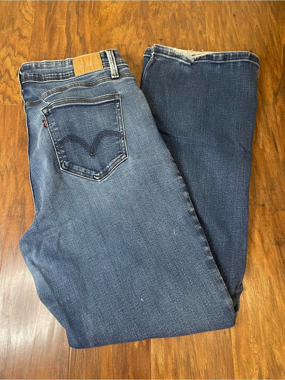 Levi's 529 Curvy Bootcut Jeans Size 14 Mid Rise Denim